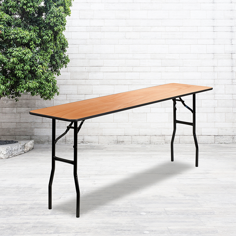 18x72 Wood Fold Training Table YT-WTFT18X72-TBL-GG