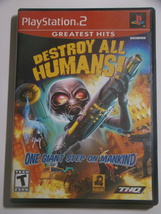 Playstation 2 - Destroy All Humans! (Complete With Manual) - £11.72 GBP