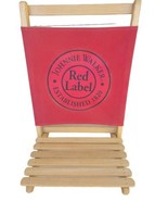  Johnny Walker Scotch Red Label  Wooden  Beach Chair Advertising  - £39.08 GBP