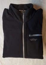 Orvis Trout Bum Men&#39;s Large Black Full Zip Jacket Sweater - EUC - £9.48 GBP