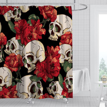 Skull Halloween 20 Custom Shower Curtain Bathroom Waterproof Decorative Bathtube - £16.53 GBP+