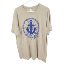 Bella + Canvas Brand Faith Anchor Theme T-Shirt Tan Size XL - £8.64 GBP