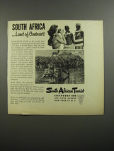 1954 South African Tourist Corporation Ad - Land of Contrast! - £14.74 GBP