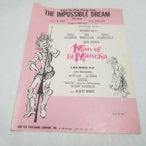 The Impossible Dream Man of La Mancha Easy Piano Solo Joe Darion Mitch Leigh - £3.89 GBP