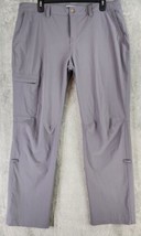 REI CO op Pants Womens 14 Petite Gray Relaxed Fit Outdoor Hiking Kornati Roll Up - £26.51 GBP