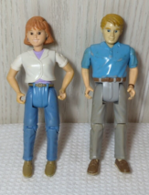 Fisher Price Loving Family Dollhouse 1999 rocking Mom Dad blue shirt gra... - $14.84