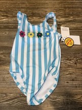 Harper Canyon Girls Size 2 Flower Stripe Print One Piece Swim Suit. NWT. Y - £11.64 GBP