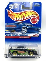 HOT WHEELS MUSTANG COBRA 1998 FIRST EDITIONS #18 of 40 Black w/ Gold Rim... - $7.97