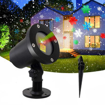Outdoor Led Moving Snowflake Rgb Laser Projector Light For Christmas Hol... - £37.87 GBP
