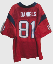 Owen Daniels #81 Houston Texans NFL AFC Nike Sewn Red Blue 2006 Jersey 56 - £64.48 GBP