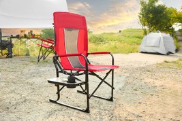 Heavy Duty Oversized Portable Folding Director Chair w/ Table &amp; Pocket - $100.99