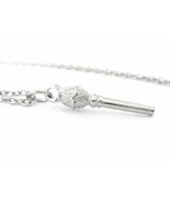 Microphone Charm Necklace for Singer With Silver Microphone Charm - £15.64 GBP
