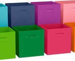 These Multicolored Cubby Baskets Are Ideal For Organizing Toys, Clothing... - £31.32 GBP