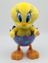 2013 Hallmark Tip N Fall Tweety Bird Sound Motion Looney Tunes Easter Egg Plush - £16.05 GBP
