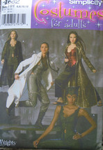 Simplicity 4962 CATWOMAN SORCERESS COSTUMES 6-8-10-12  - $28.00