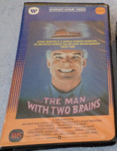 The Man with Two Brains...Starring: Steve Martin, Kathleen Turner (used VHS) - £7.99 GBP