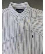 Ralph Lauren Mens XL Stripe Yarmouth Long Sleeve Heavyweight Cotton 17-3... - $23.83 CAD