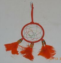 Souvenir Miniature Orange Dream Catcher - $9.85