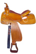 Leather Basket Wave Suede Seat Western Barrel Saddle With Tack Set And F... - $5,936.28 MXN+