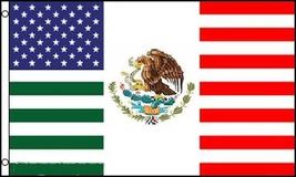 USA Mexico Friendship Flag 1 - 3x5 Ft - $337.03 MXN