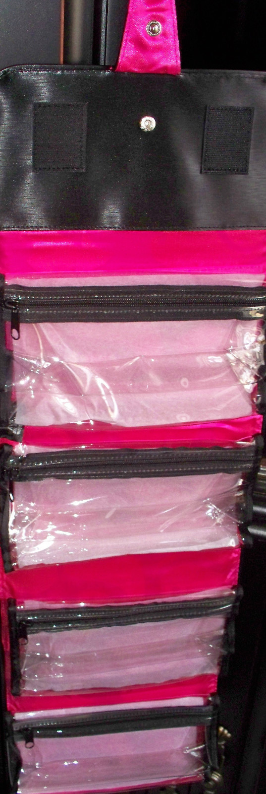 Mary Kay  Vintage Roll Up Organizer - Vinyl outside - easy to clean - $21.50