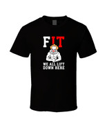 We All Lift Down Here Gym It Movie Clown Pennywise funny logo T-Shirt te... - $22.04+
