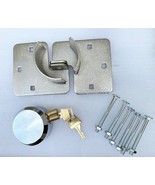 Puck Lock Solid Steel Hidden Shackle Lock &amp; Hasp Solid For Anti-theft Sa... - $29.99