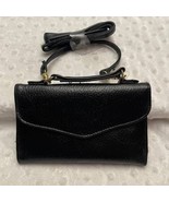 AAI Black Pebble Imitation Leather Multi-Style (Wallet,Clutch,Crossbody)... - $14.82 CAD