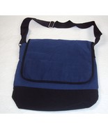 Messenger Bag ~ 100% Cotton, Navy Blue &amp; Black ~ Great Republic GR815 - £10.03 GBP