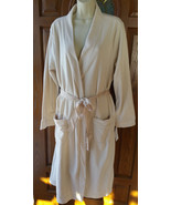 Gilligan &amp; O&#39;Malley Micro fleece Soft Robe-Lounge-Long Stucco Natural Cr... - £18.17 GBP