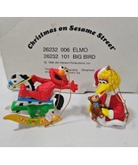 Jim Henson 1992 Christmas on Sesame Street Big Bird And Elmo Ornaments - $23.52 CAD
