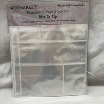 49 &amp; Market NIP Foundations Page Protectors 12 Pcs 6 Of Ea Design For Bi... - $279.13 MXN