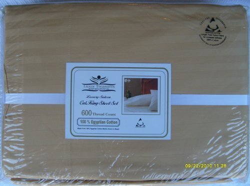 California Cal King 100% Egyptian Cotton Luxury Bedding Sheet Set 600 Thread ... - £62.84 GBP
