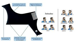 Beard Comb &amp; Style, All-In-One Trimming Barber Tool w/ Case Included - $0.99