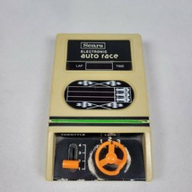 Vintage Sears Electronic Auto Race Handheld Game Works Great No Battery Cover - £39.20 GBP