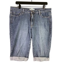 Lee Riders Bootcut Capri Jeans Size 12 B Mid Rise Denim Pants Cotton Blue - £6.31 GBP