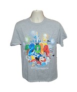 2014 Walt Disney World Mickey Mouse Donald Pluto Goofy Adult Medium Gray... - $17.82
