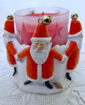 Marjolein Bastin for Hallmark Santas Ring Candle Holder and Votive Cup Glitter - $14.99