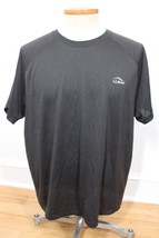 LL Bean XL Black Slightly Fitted Short Sleeve Poly Trail Tee Shirt 501158 - £16.34 GBP