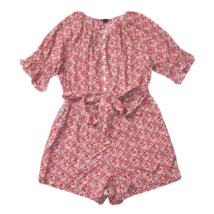 NWT J.Crew Belted Romper in Red Yellow Liberty® Betsy Ann Floral Cotton L - £68.02 GBP