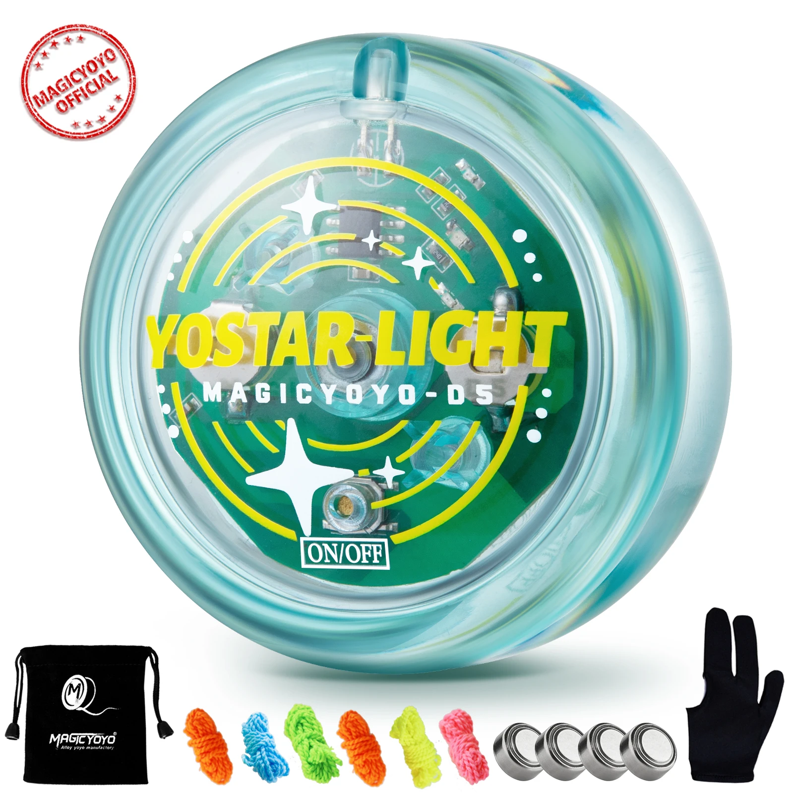 MAGICYOYO D5 LED Light Up Yoyo, Responsive Yoyo For Beginners, Professional Yo - £23.00 GBP