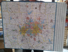 Dallas Fort Worth TX Laminated Wall Map (FS) - £37.28 GBP