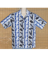Howie Hawaiian Shirt Blue Surfboards Design Large - €15,34 EUR
