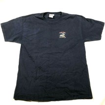 Ron Jon Surf Shop Shirt Size Large Navy Blue Cotton Crew Neck Chest Logo - $12.86