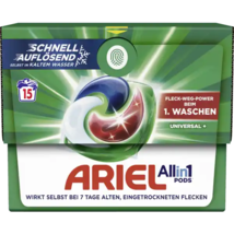 ARIEL UNIVERSAL Laundry Detergent PODS All-in-1 -1 box/15 loads-FREE SHIP - $21.77