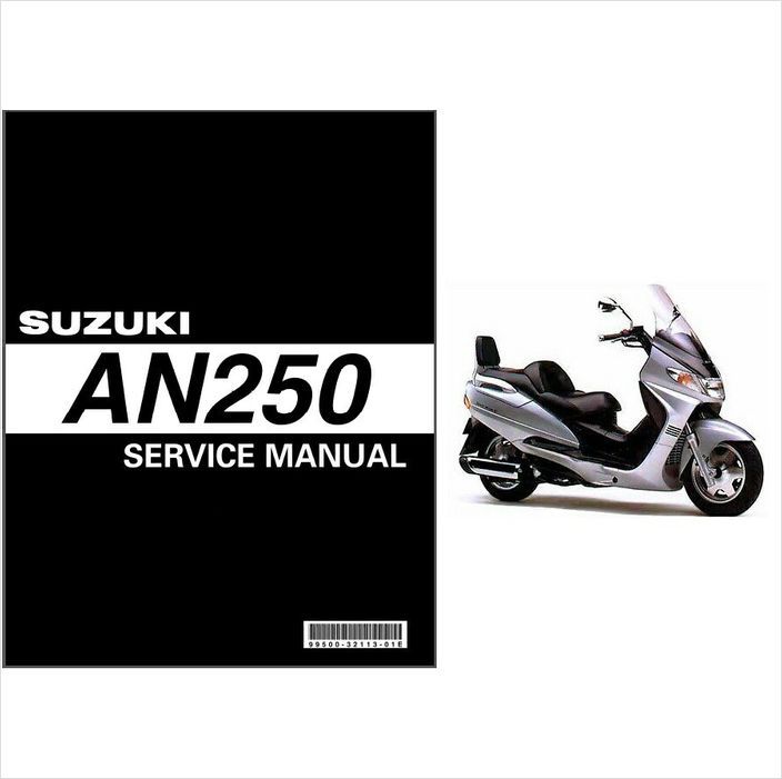 1998-2002 Suzuki AN250 Burgman Service Repair Manual CD  - AN 250 Skywave - $12.00