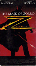 The Mask of Zorro...Starring: Antonio Banderas, Anthony Hopkins (used VHS) - $12.00
