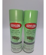 2 Krylon Decor Selects Paint &amp; Primer Satin Matcha Green (6530) 6 Oz Spr... - $38.14 CAD