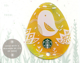 Starbucks 2017 Yellow Easter Egg Collectible Gift Card New No Value - £2.38 GBP