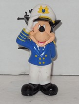 Disney Cruise Line Exclusive 2&quot; Captain Mickey Mouse Toy Figure Cake Topper - £11.37 GBP